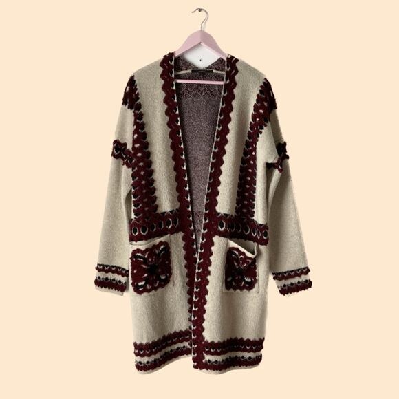 Max Sport Sweaters - MaxSport Duster Cardigan Size Large